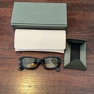 Lexxola Eva Sunglasses Black with yellow lens